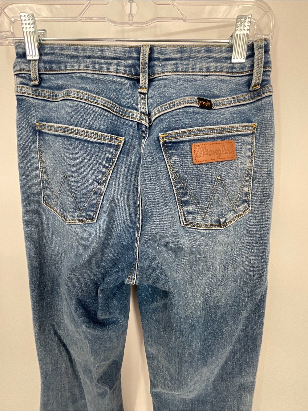 Wrangler Classic High-Rise Flare Jeans in Light Blue - Women - Picture 5 of 7